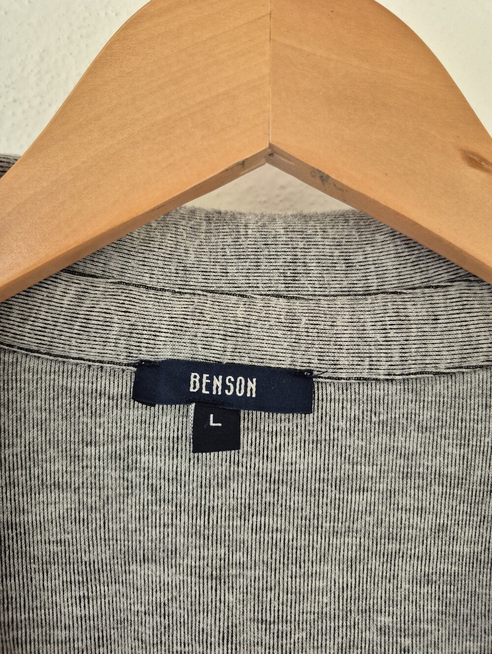 Benson Cotton Wool Cashmere Blend Casual Button Down Shirt Size Large - Picture 2 of 6
